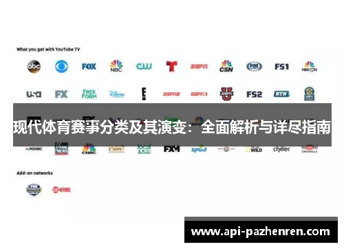 现代体育赛事分类及其演变：全面解析与详尽指南