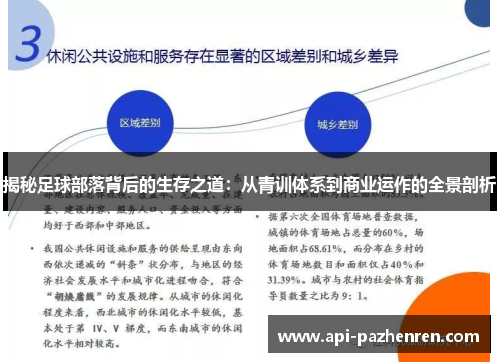 揭秘足球部落背后的生存之道：从青训体系到商业运作的全景剖析